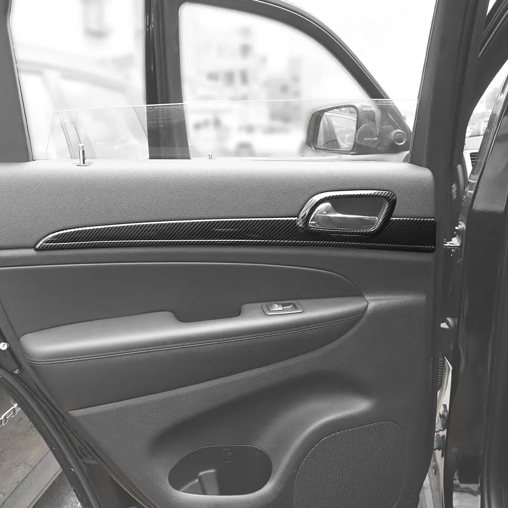 For 2011-2021 Jeep Grand Cherokee WK2 4X Inner Door Handle Trim Decor Cover Kit