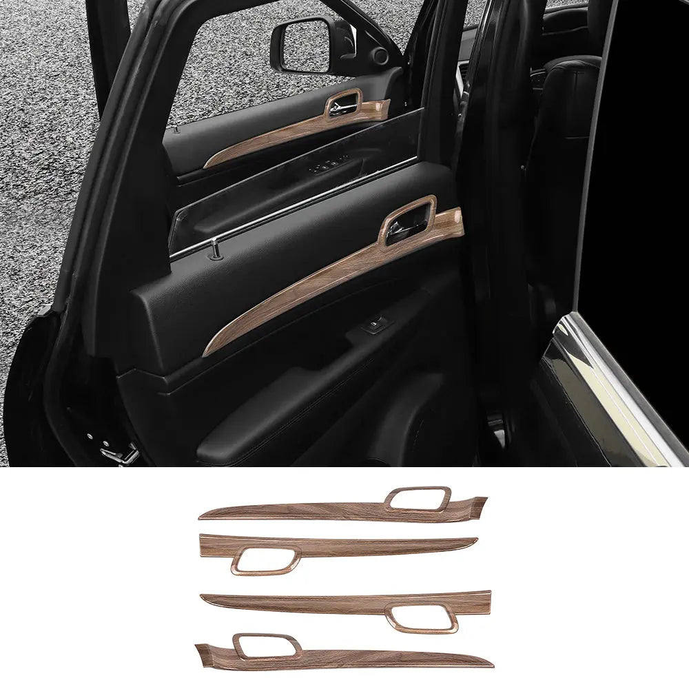 For 2011-2021 Jeep Grand Cherokee WK2 4X Inner Door Handle Trim Decor Cover Kit
