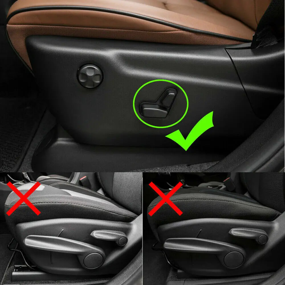 For 2011-2021 Jeep Grand Cherokee WK2 4x Seat Adjustment Switch Button Decor Cover Trim