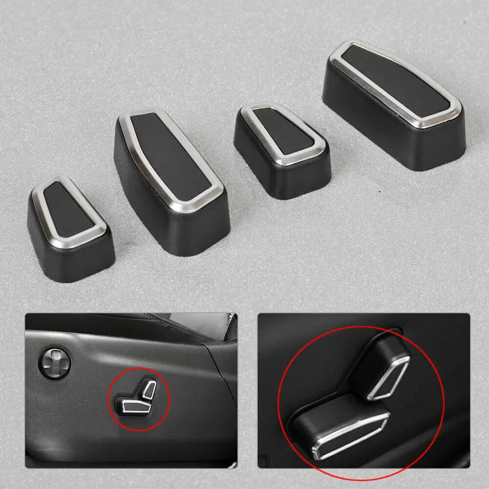 For 2011-2021 Jeep Grand Cherokee WK2 4x Seat Adjustment Switch Button Decor Cover Trim