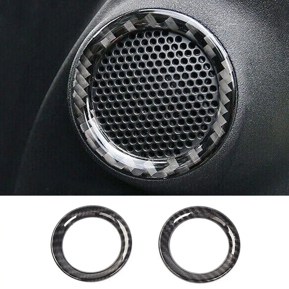 For 2011-2021 Jeep Grand Cherokee WK2 A-Pillar Door Audio Speaker Ring Trim, Loudspeaker Decorations Circle Trims