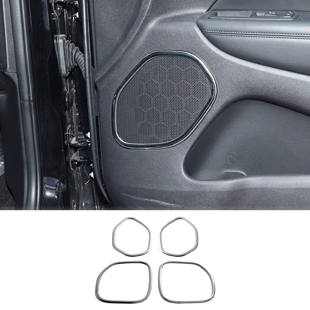 For 2011-2021 Jeep Grand Cherokee WK2 Car Interior Door Speaker Cover Trim 4PCS
