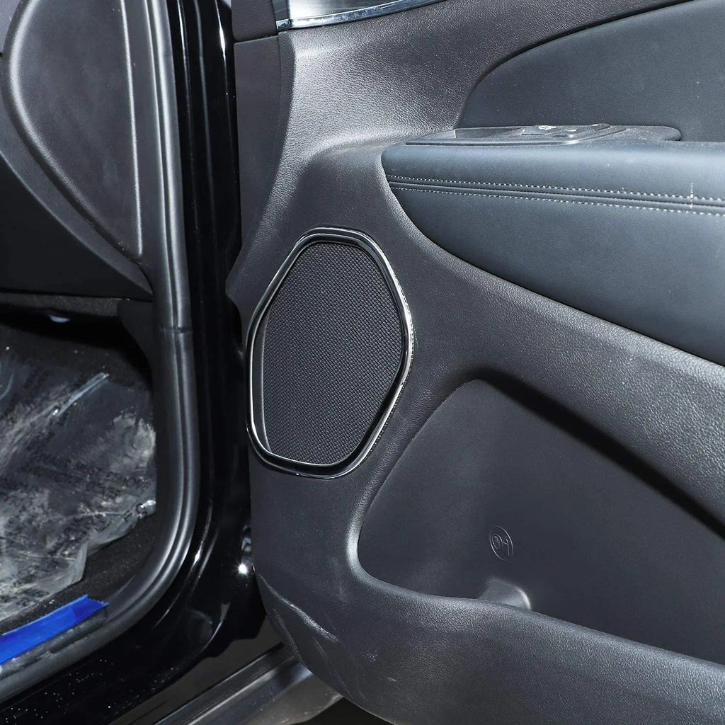 For 2011-2021 Jeep Grand Cherokee WK2 Car Interior Door Speaker Cover Trim 4PCS