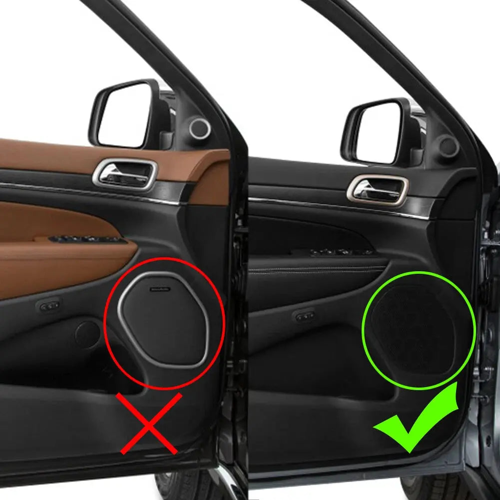 For 2011-2021 Jeep Grand Cherokee WK2 Car Interior Door Speaker Cover Trim 4PCS