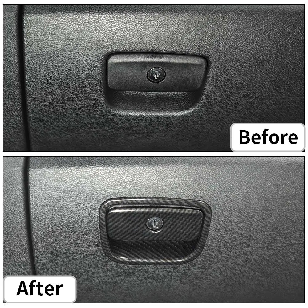 For 2011-2021 Jeep Grand Cherokee WK2 Co-pilot Storage Glove Box Handle Cover Trim