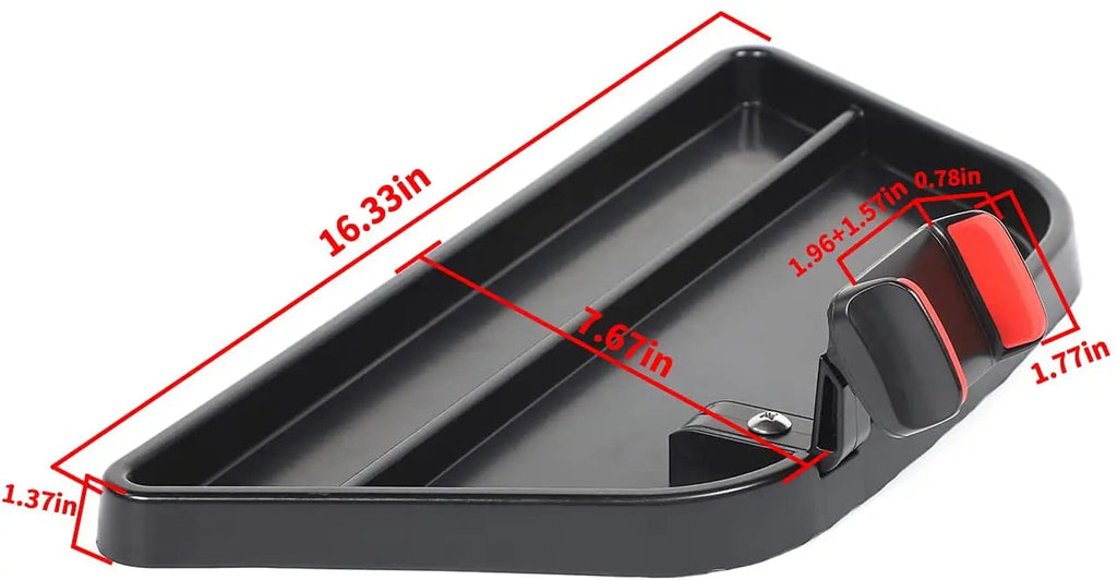 For 2011-2021 Jeep Grand Cherokee WK2 Dash Phone Holder with Storage Tray, Phone Bracket Organizer