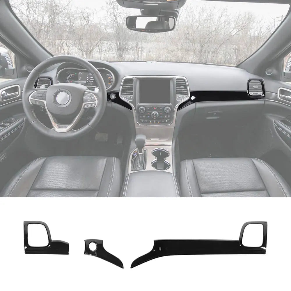 For 2014-2021 Jeep Grand Cherokee WK2 Dashboard Center Console Panel Trim Kit