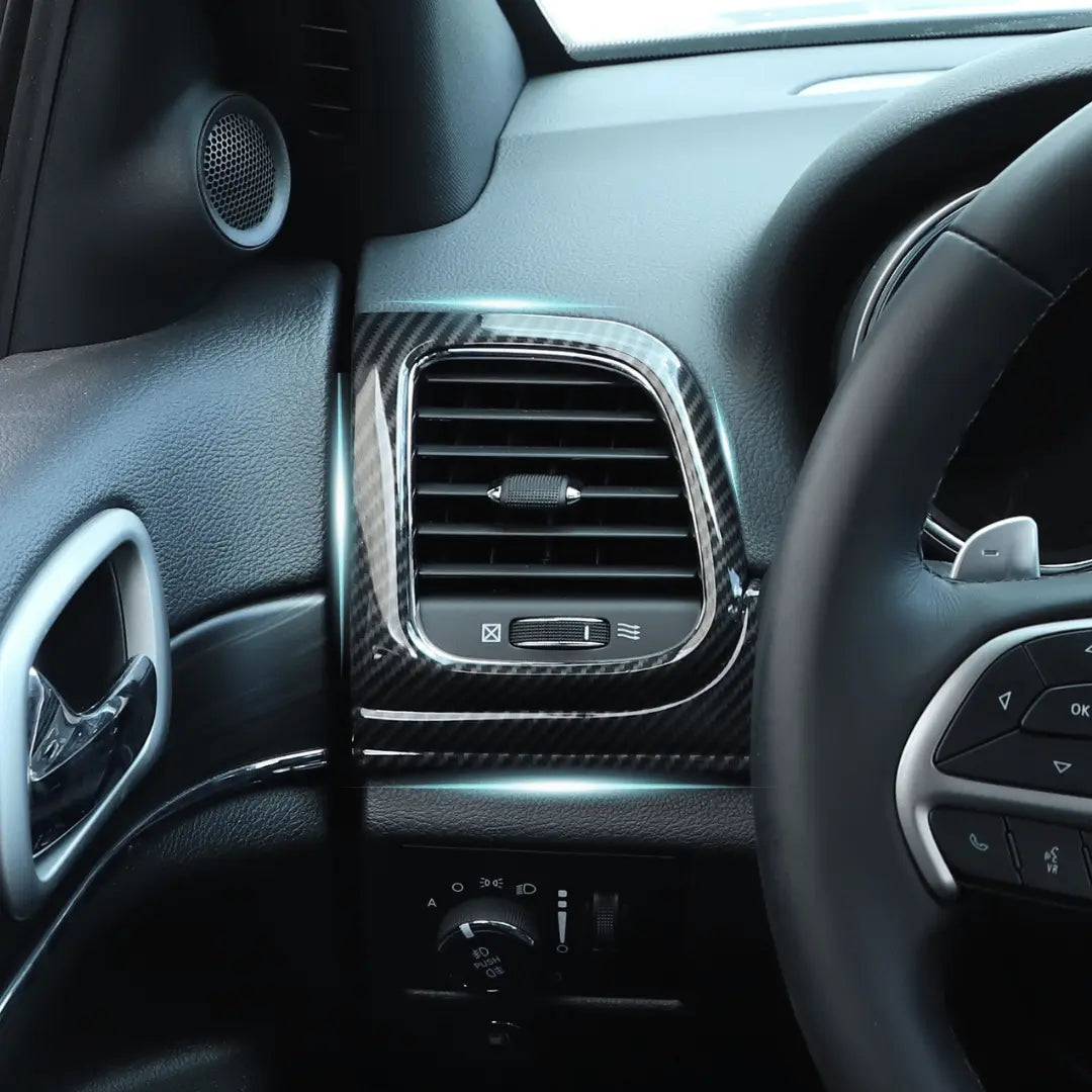 For 2014-2021 Jeep Grand Cherokee WK2 Dashboard Panel Trim & Door Handle Cover Kit(The Color Is Different From The Factory Wood Grain)