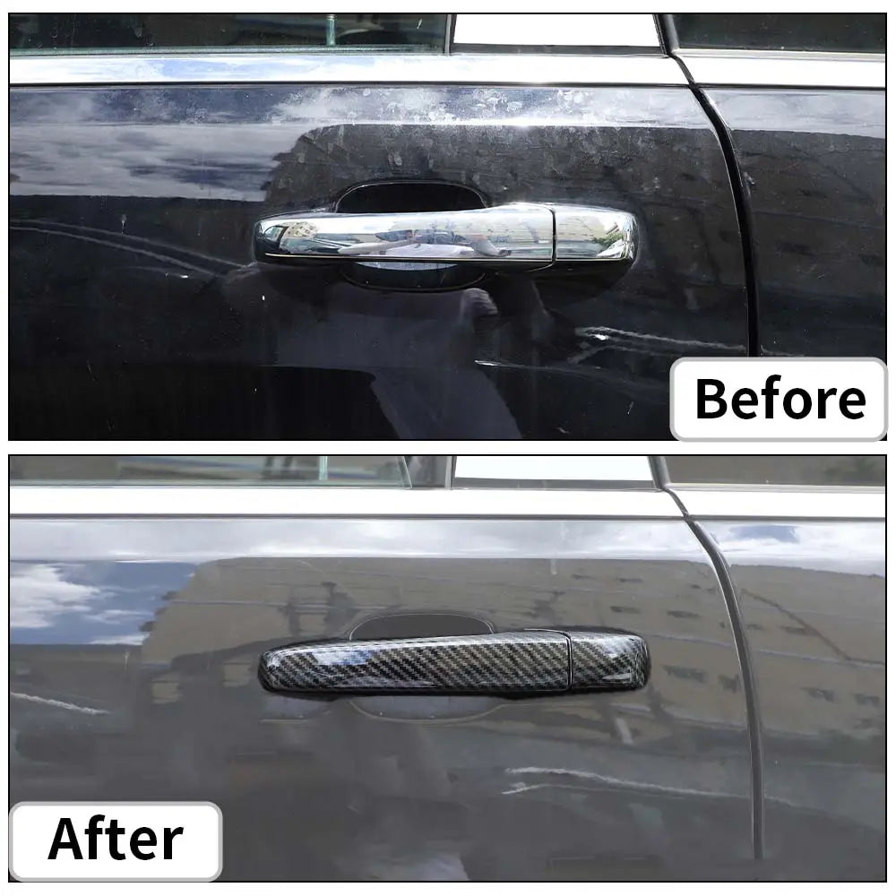 For 2011-2021 Jeep Grand Cherokee WK2 Exterior Door Handle Cover Trim Kit