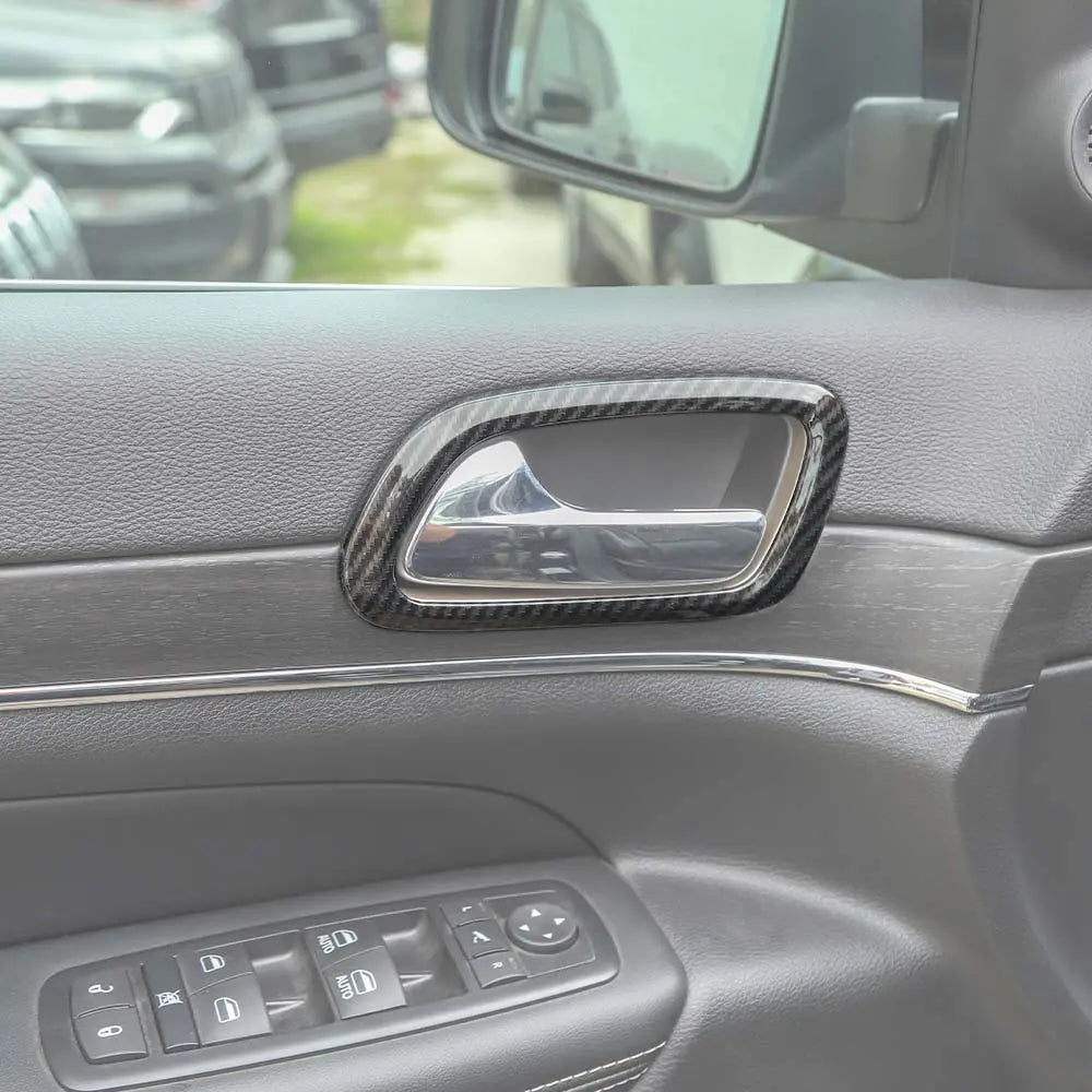 For 2011-2021 Jeep Grand Cherokee WK2 Inner Door Handle Bowl Ring Trim Cover