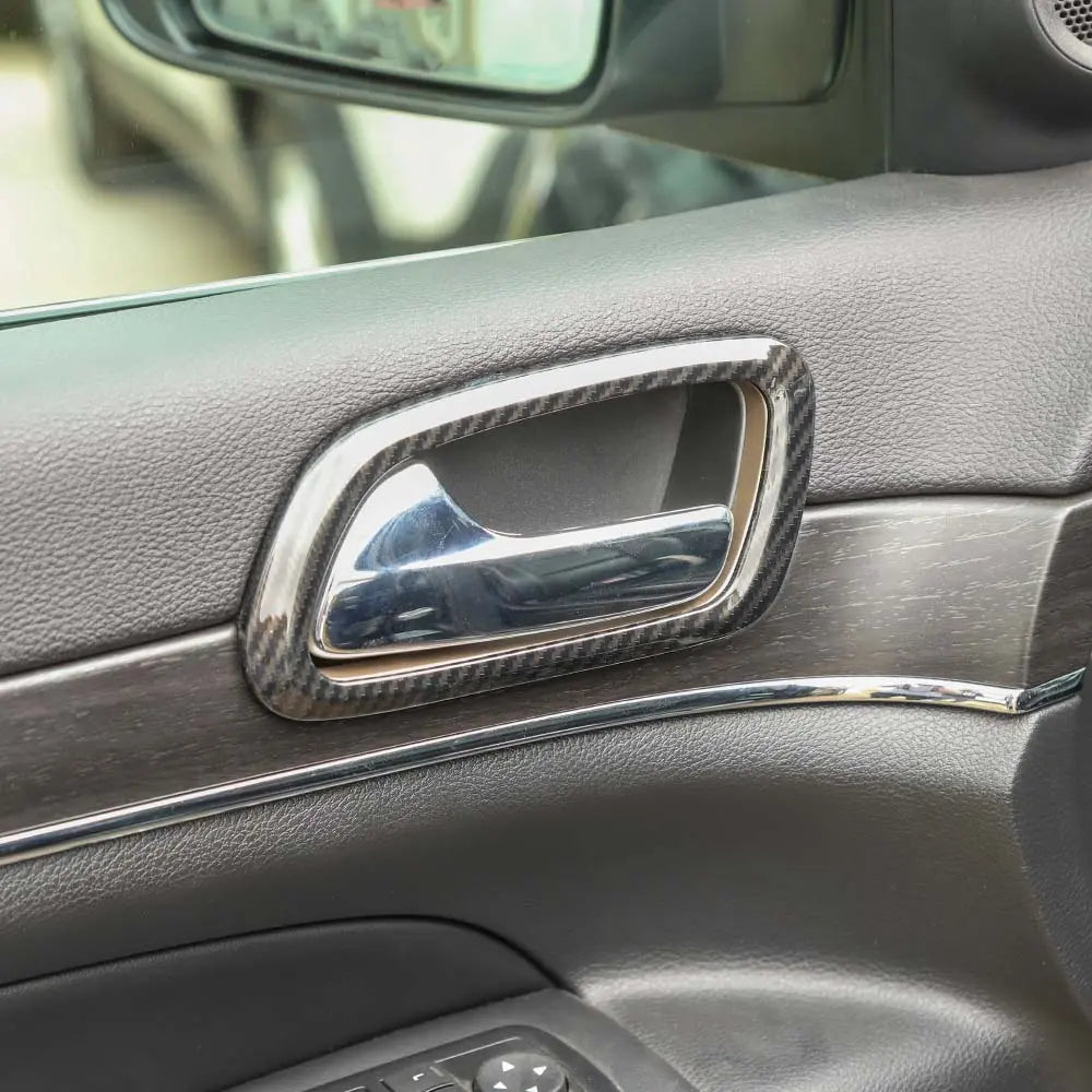 For 2011-2021 Jeep Grand Cherokee WK2 Inner Door Handle Bowl Ring Trim Cover