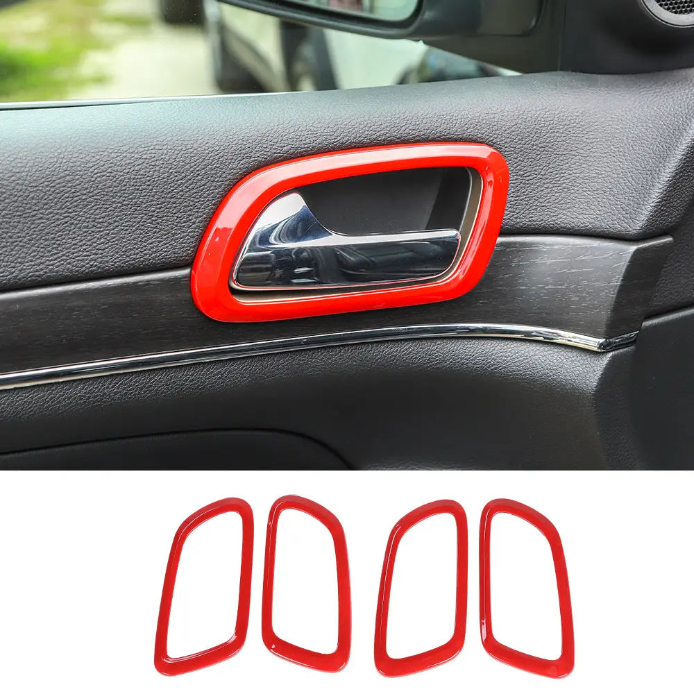 For 2011-2021 Jeep Grand Cherokee WK2 Inner Door Handle Bowl Ring Trim Cover