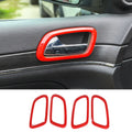 For 2011-2021 Jeep Grand Cherokee WK2 Inner Door Handle Bowl Ring Trim Cover