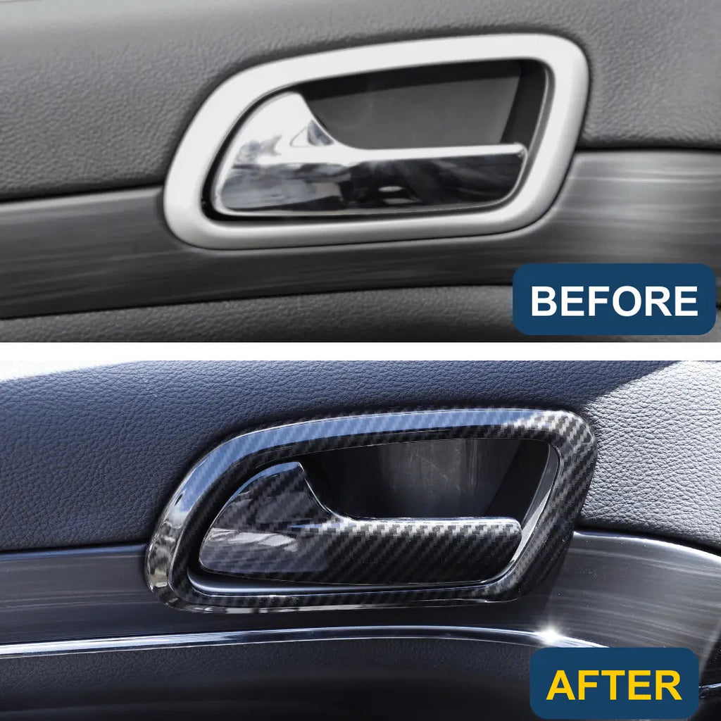 For 2011-2021 Jeep Grand Cherokee WK2 Inner Door Handle Bowl Trim Cover Interior Accessories