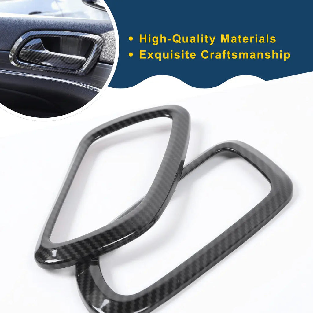 For 2011-2021 Jeep Grand Cherokee WK2 Inner Door Handle Bowl Trim Cover Interior Accessories