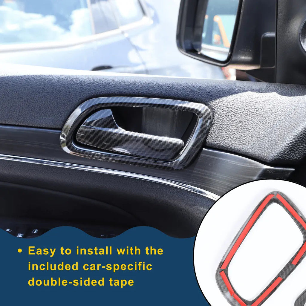 For 2011-2021 Jeep Grand Cherokee WK2 Inner Door Handle Bowl Trim Cover Interior Accessories
