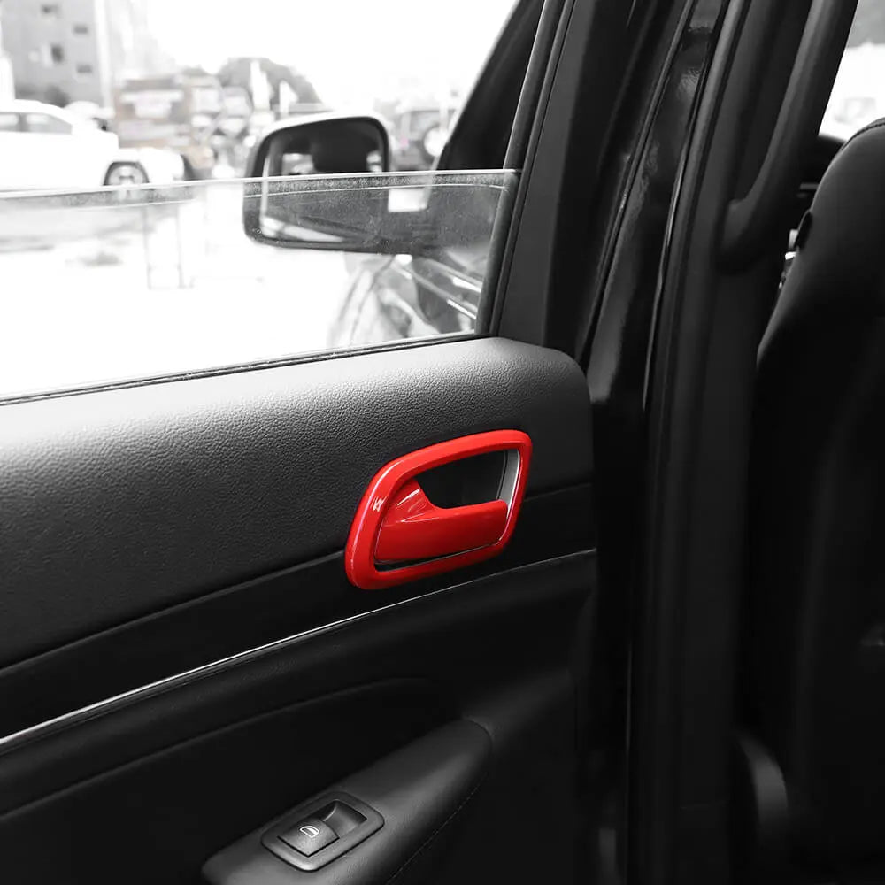 For 2011-2021 Jeep Grand Cherokee WK2 Inner Door Handle Bowl Trim Cover Interior Accessories