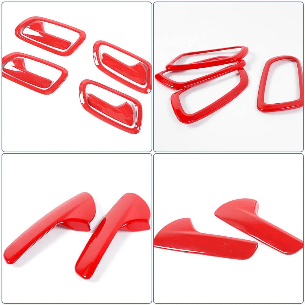 For 2011-2021 Jeep Grand Cherokee WK2 Inner Door Handle Bowl Trim Cover Interior Accessories