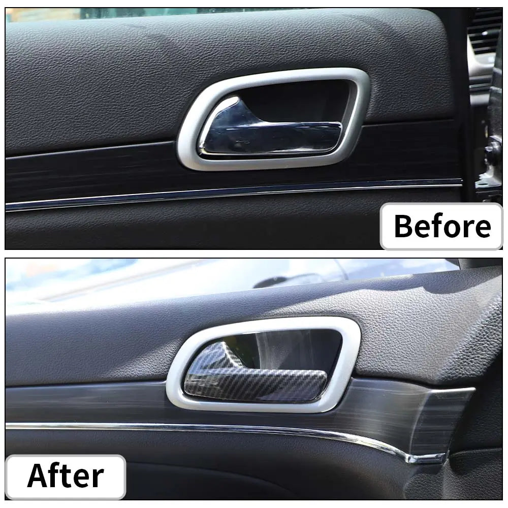 For 2011-2021 Jeep Grand Cherokee WK2 Interior Door Handle Frame Cover Trim Decor