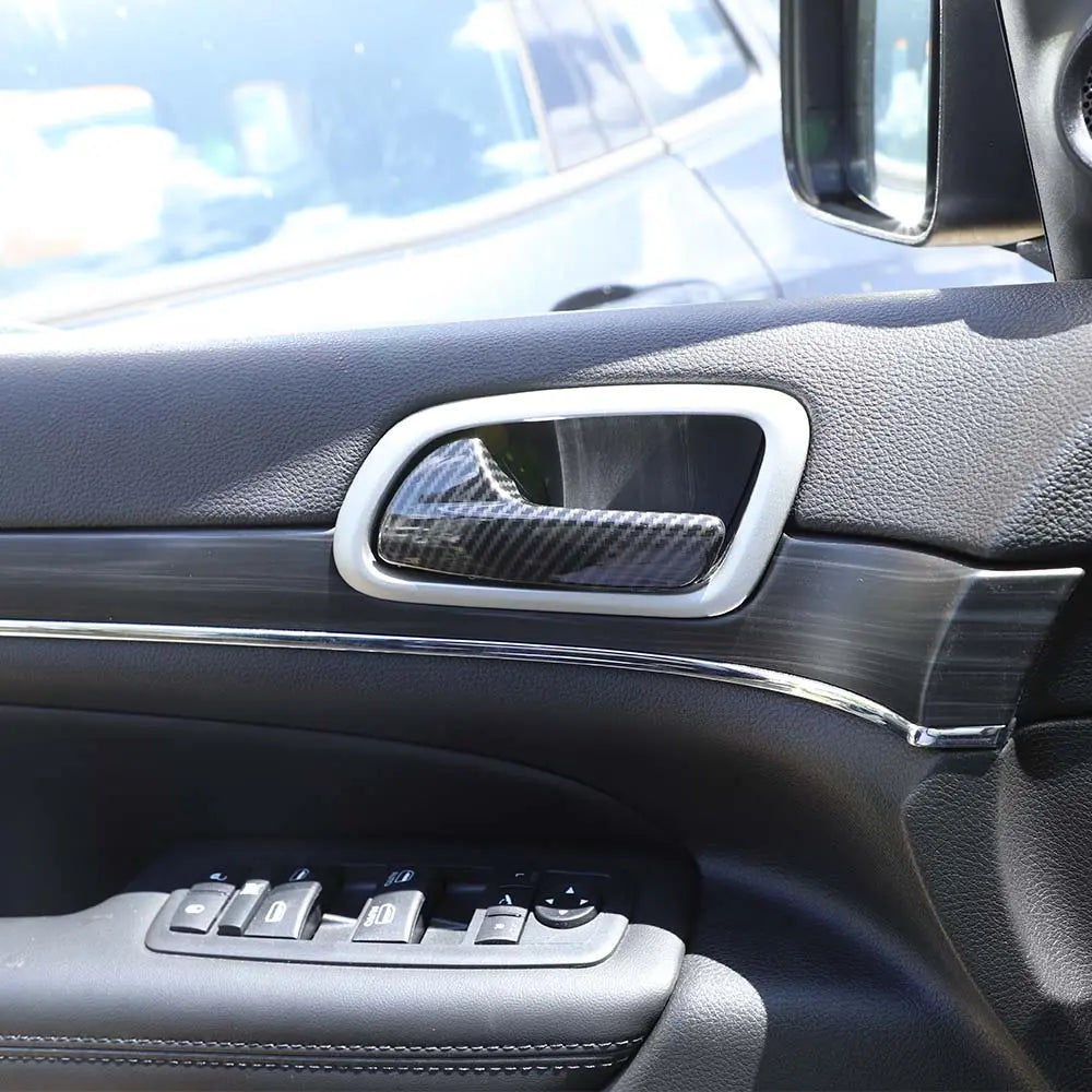 For 2011-2021 Jeep Grand Cherokee WK2 Interior Door Handle Frame Cover Trim Decor