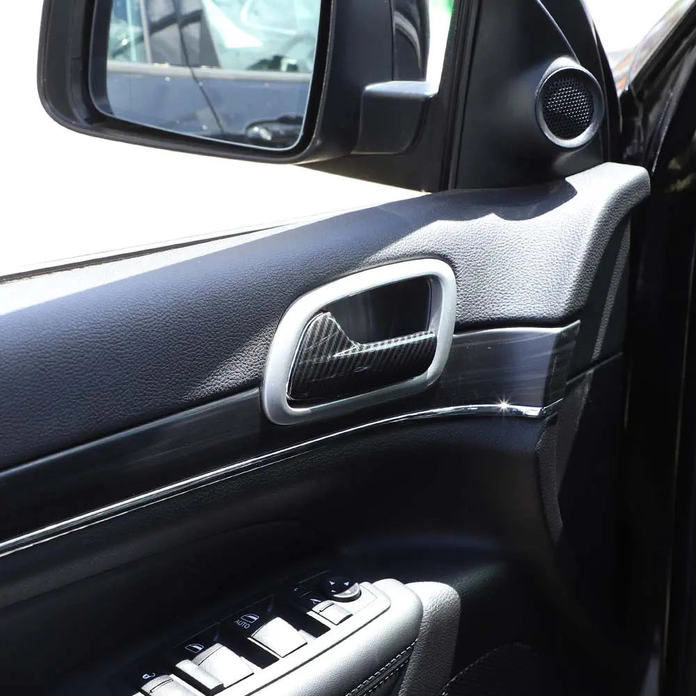 For 2011-2021 Jeep Grand Cherokee WK2 Interior Door Handle Frame Cover Trim Decor