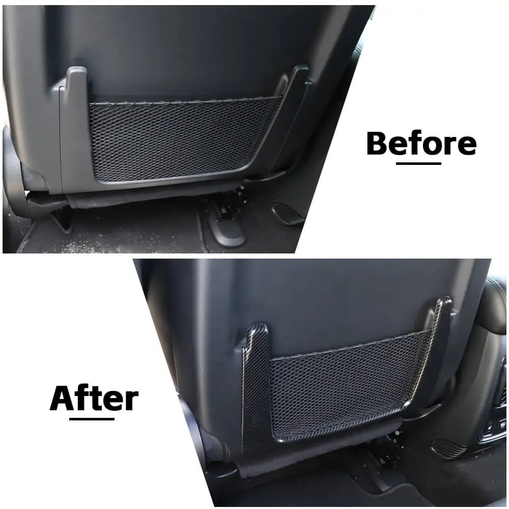 For 2011-2021 Jeep Grand Cherokee WK2 Rear Seat Back Storage Mesh Cover Trim