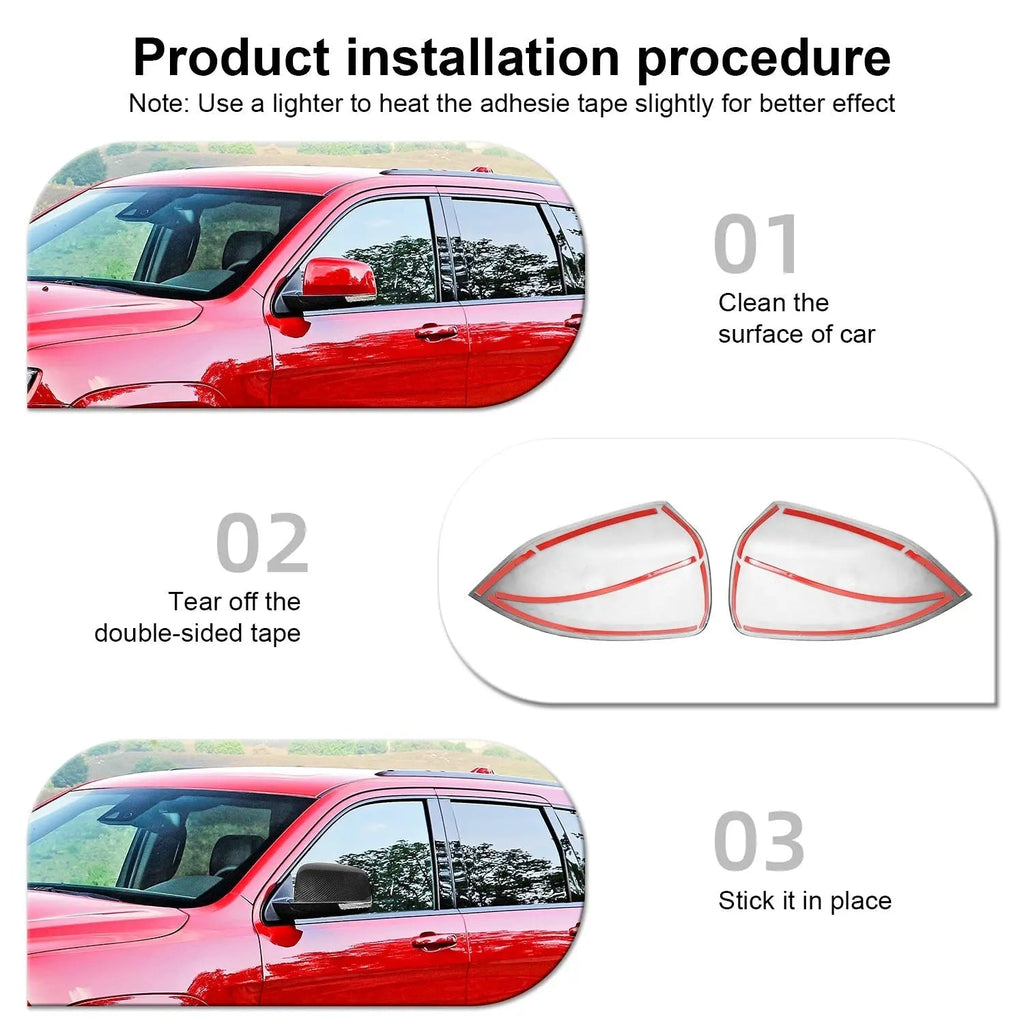 For 2011-2021 Jeep Grand Cherokee WK2 Rearview Mirrors Trim Mirrors Cover
