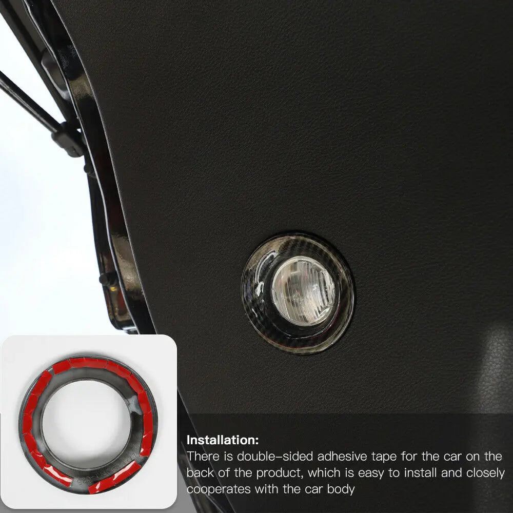 For 2011-2021 Jeep Grand Cherokee WK2 Tailgate Light Bezels Lamp Trim