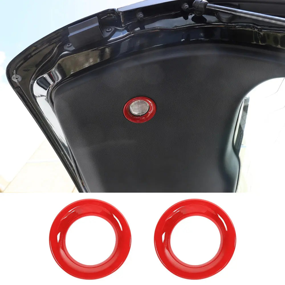 For 2011-2021 Jeep Grand Cherokee WK2 Tailgate Light Bezels Lamp Trim