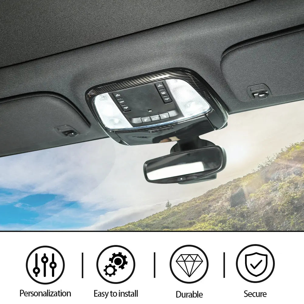 For 2011-2021 Jeep Grand Cherokee WK2 Top Reading Light Trim, Front Roof Frame