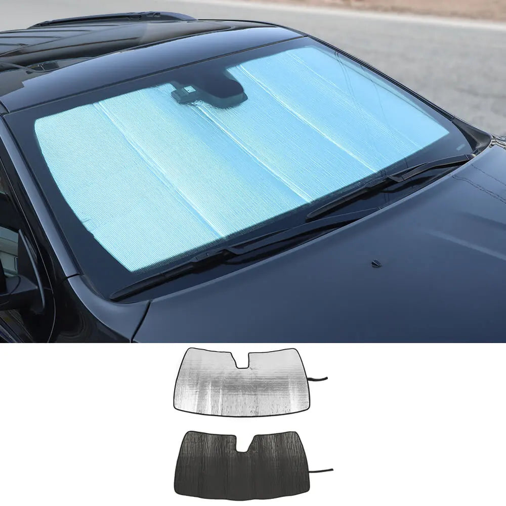 For 2011-2021 Jeep Grand Cherokee WK2 Windshield Sun Shade Fold Sun Visor Block UV Rays