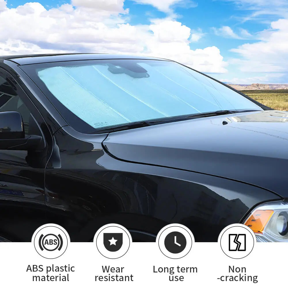 For 2011-2021 Jeep Grand Cherokee WK2 Windshield Sun Shade Fold Sun Visor Block UV Rays