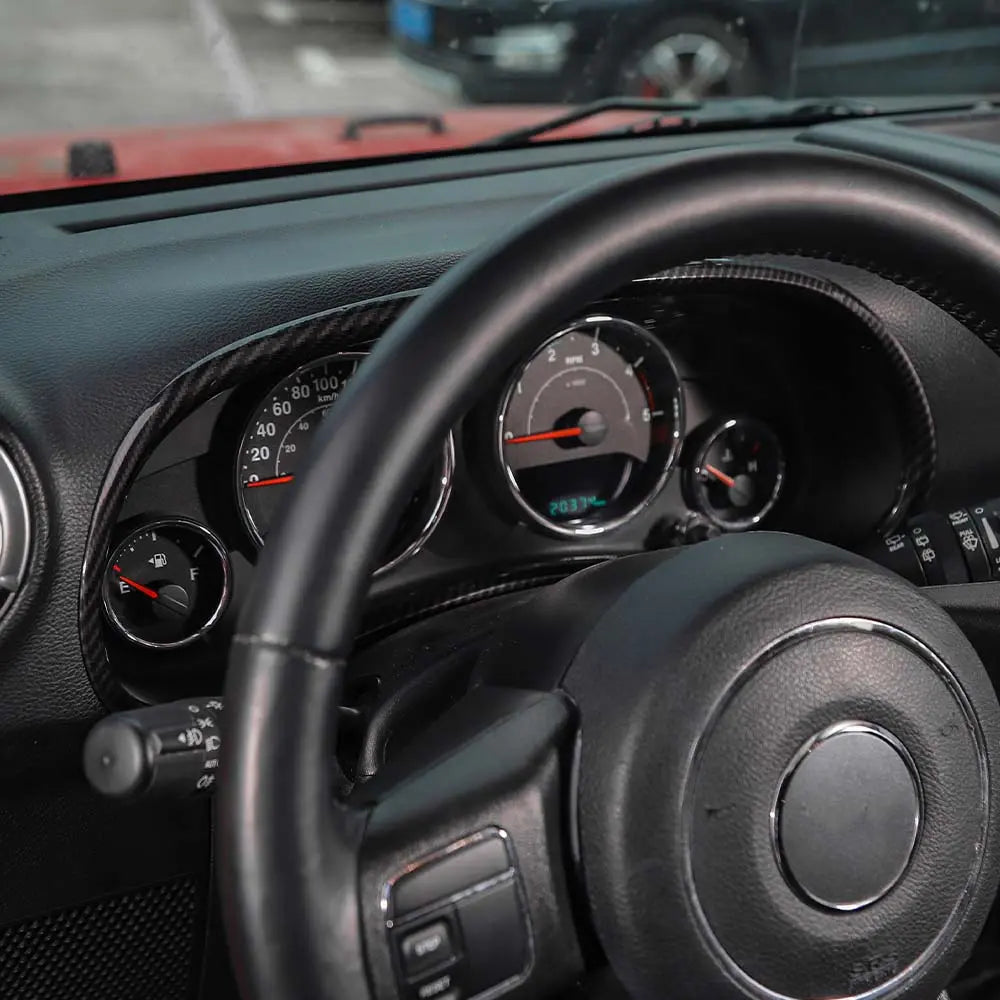 For 2011–2018 Jeep Wrangler JK JKU Dashboard Ring Trim Instrument Panel Accent Bezel