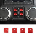 For 2011–2018 Jeep Wrangler JK Window Control Switch Trim – Aluminum Alloy Interior Button Cover