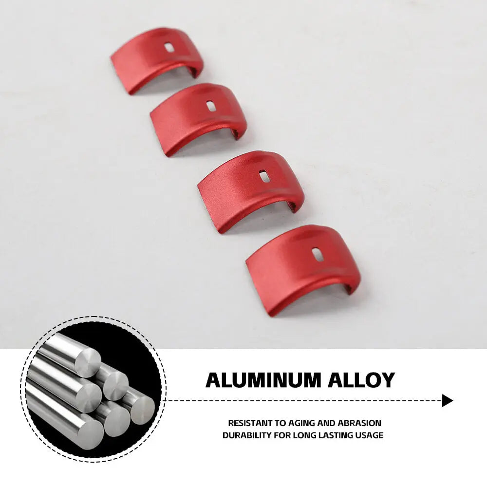 For 2011–2018 Jeep Wrangler JK Window Control Switch Trim – Aluminum Alloy Interior Button Cover
