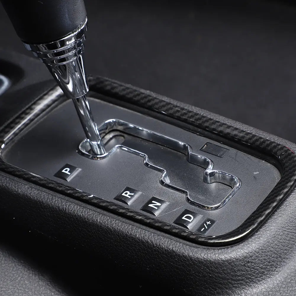 For 2011–2018 Jeep Wrangler JK & JKU – Front & Rear Water Cup Holder & Gear Shift Transfer Bezel Trim Kit