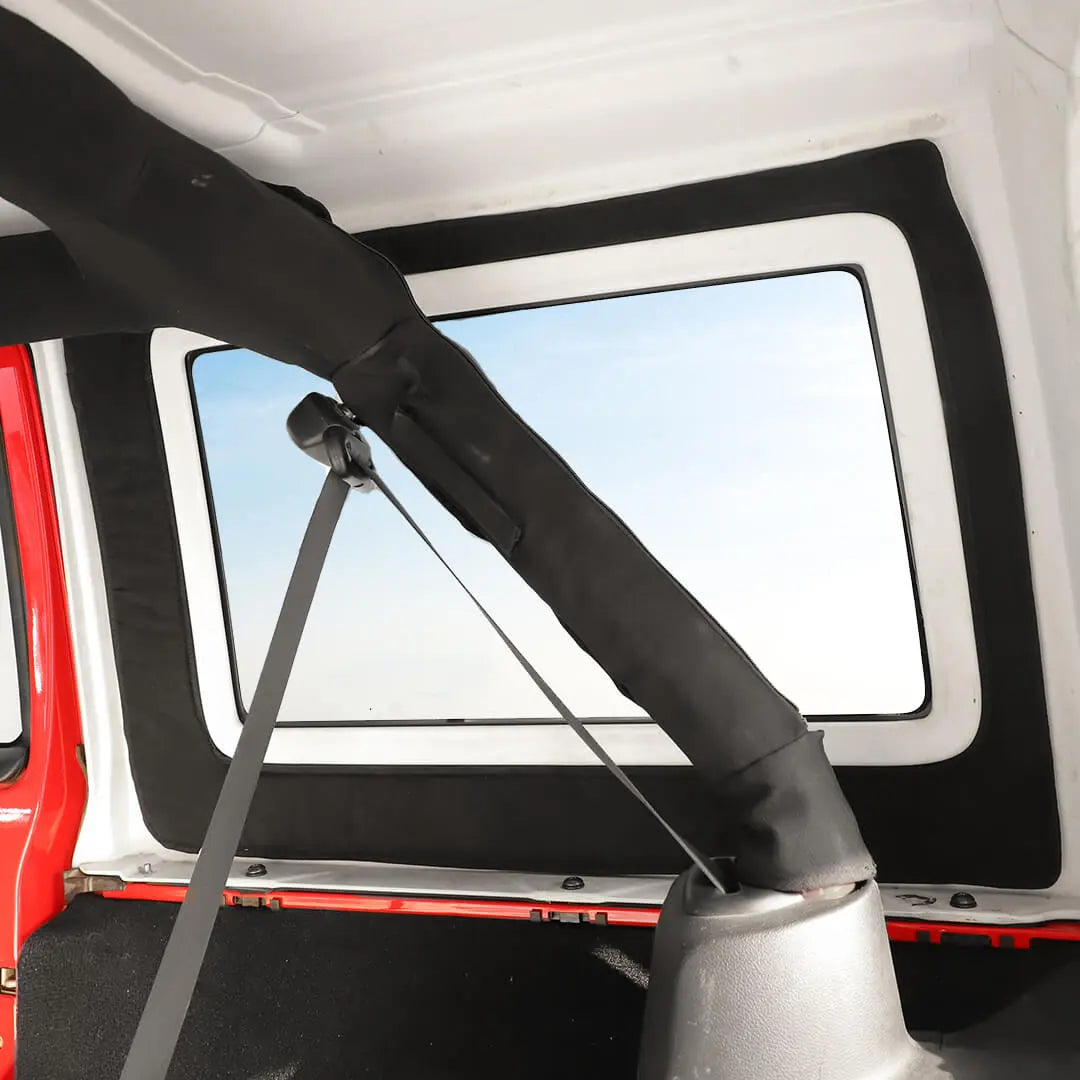 For 2012-2018 Jeep Wrangler JK Car Rear Window Insulation Cotton Cover Accessories (2 pcs)