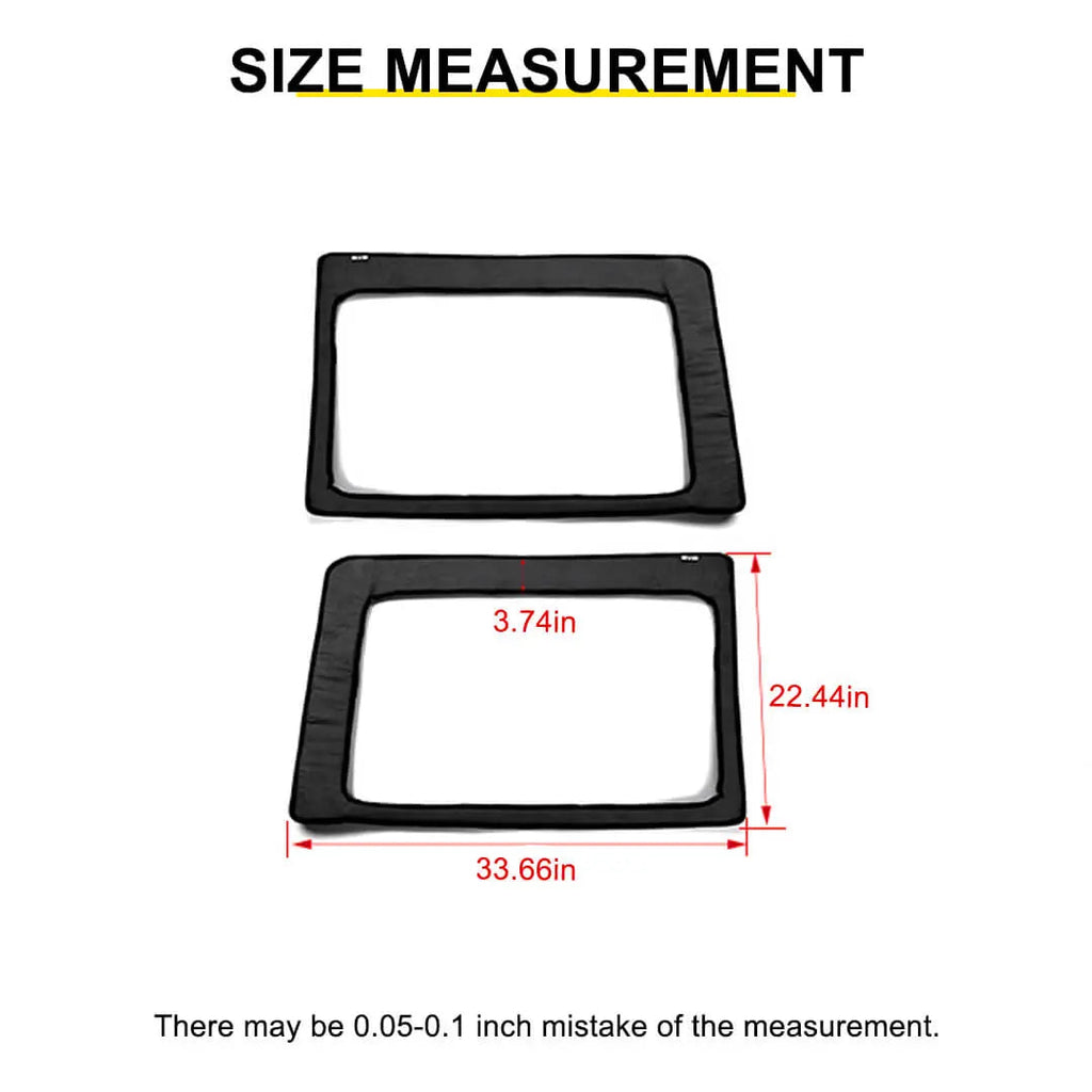 For 2012-2018 Jeep Wrangler JK Car Rear Window Insulation Cotton Cover Accessories (2 pcs)