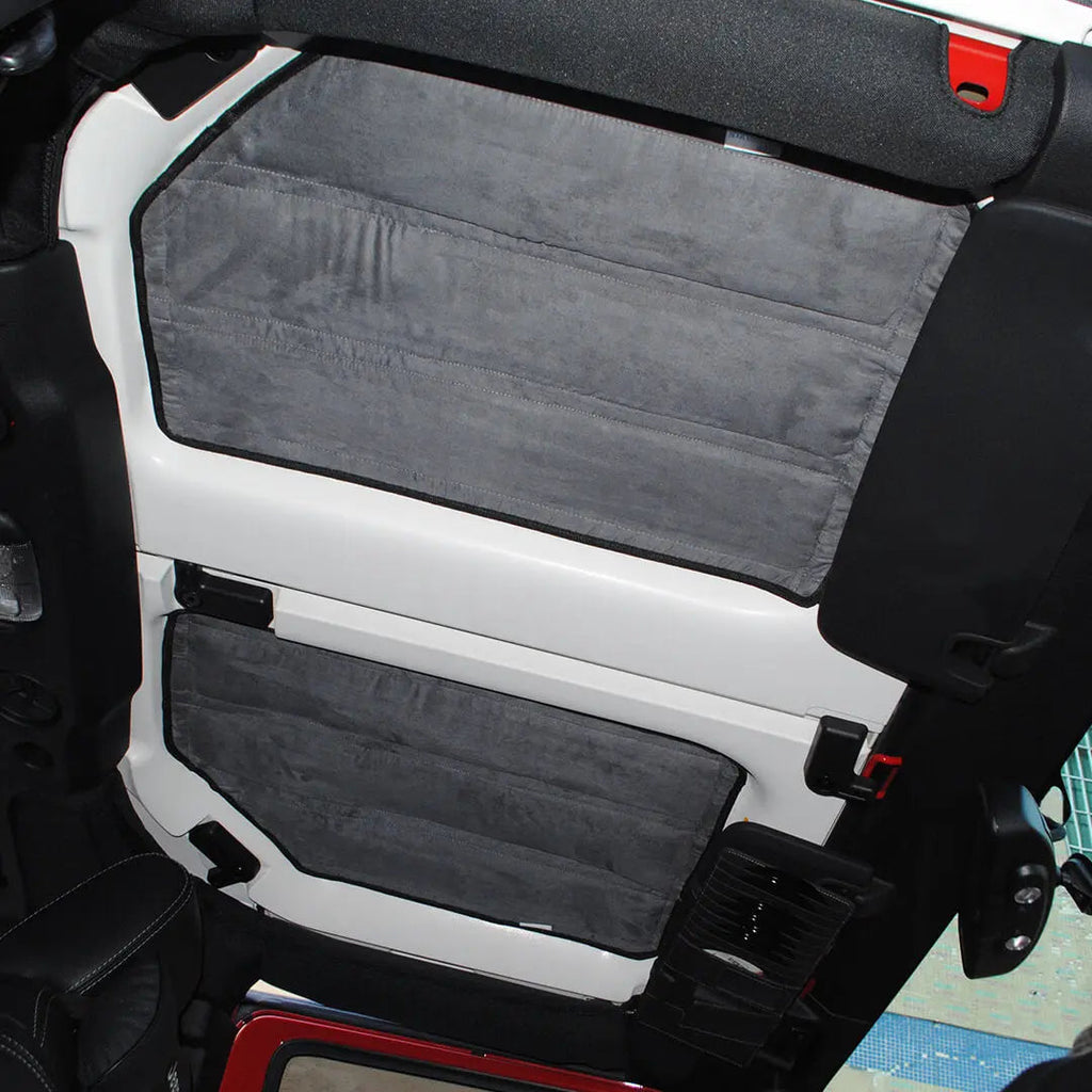 For 2012-2018 Jeep Wrangler JK Car Top Roof Insulation Cotton Sound Deadener (4 pcs)