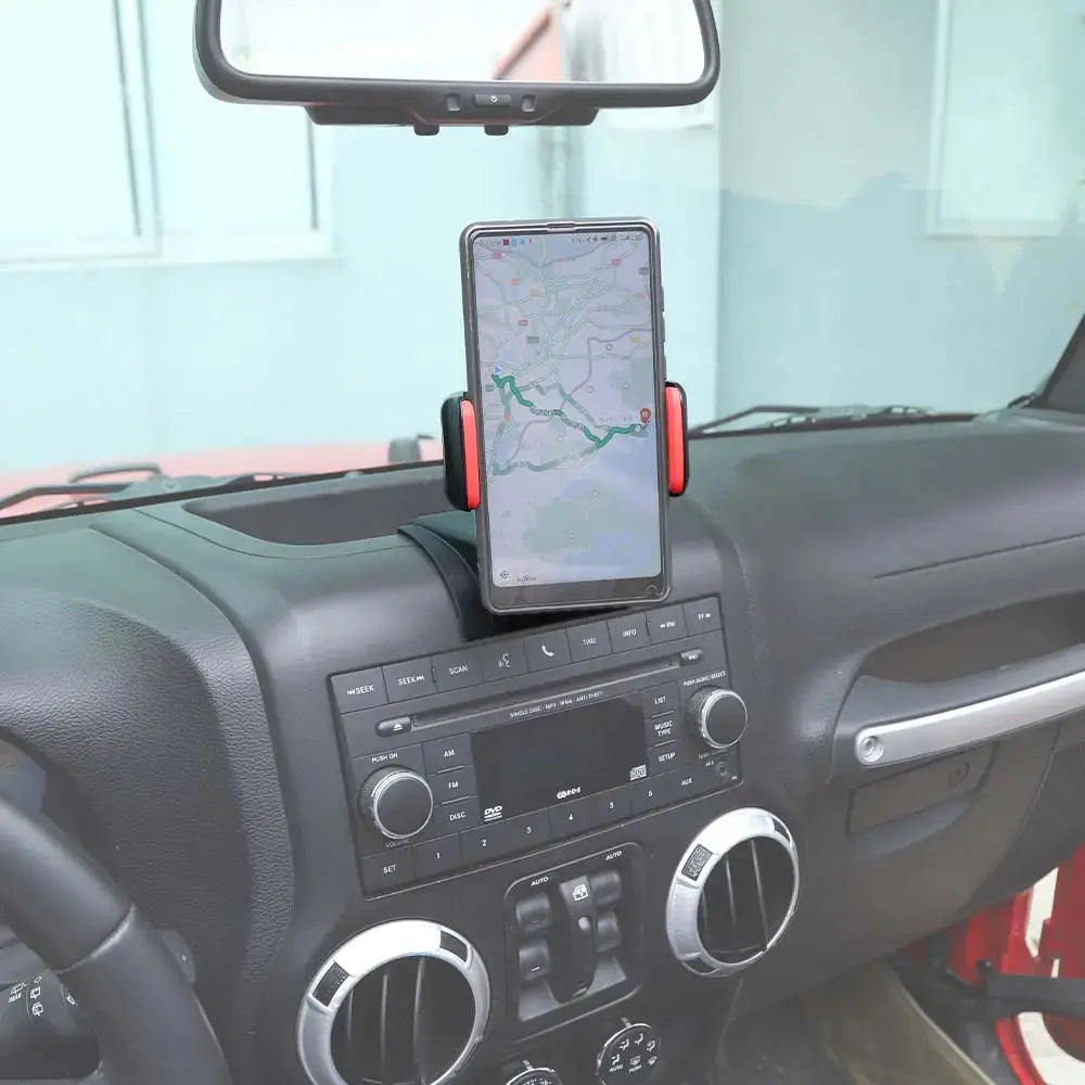 For 2012-2018 Jeep Wrangler JK Cell Phone Holder Mount Bracket Dashboard Windshield