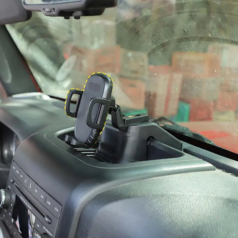 For 2012-2018 Jeep Wrangler JK Dash Tray With Phone Holder Storage Box