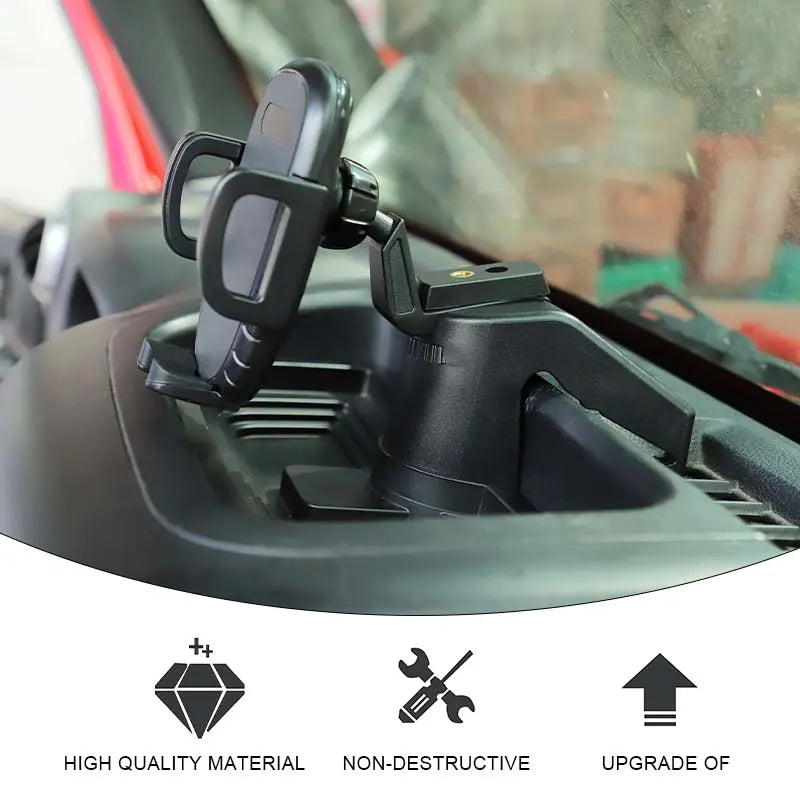 For 2012-2018 Jeep Wrangler JK Dash Tray With Phone Holder Storage Box