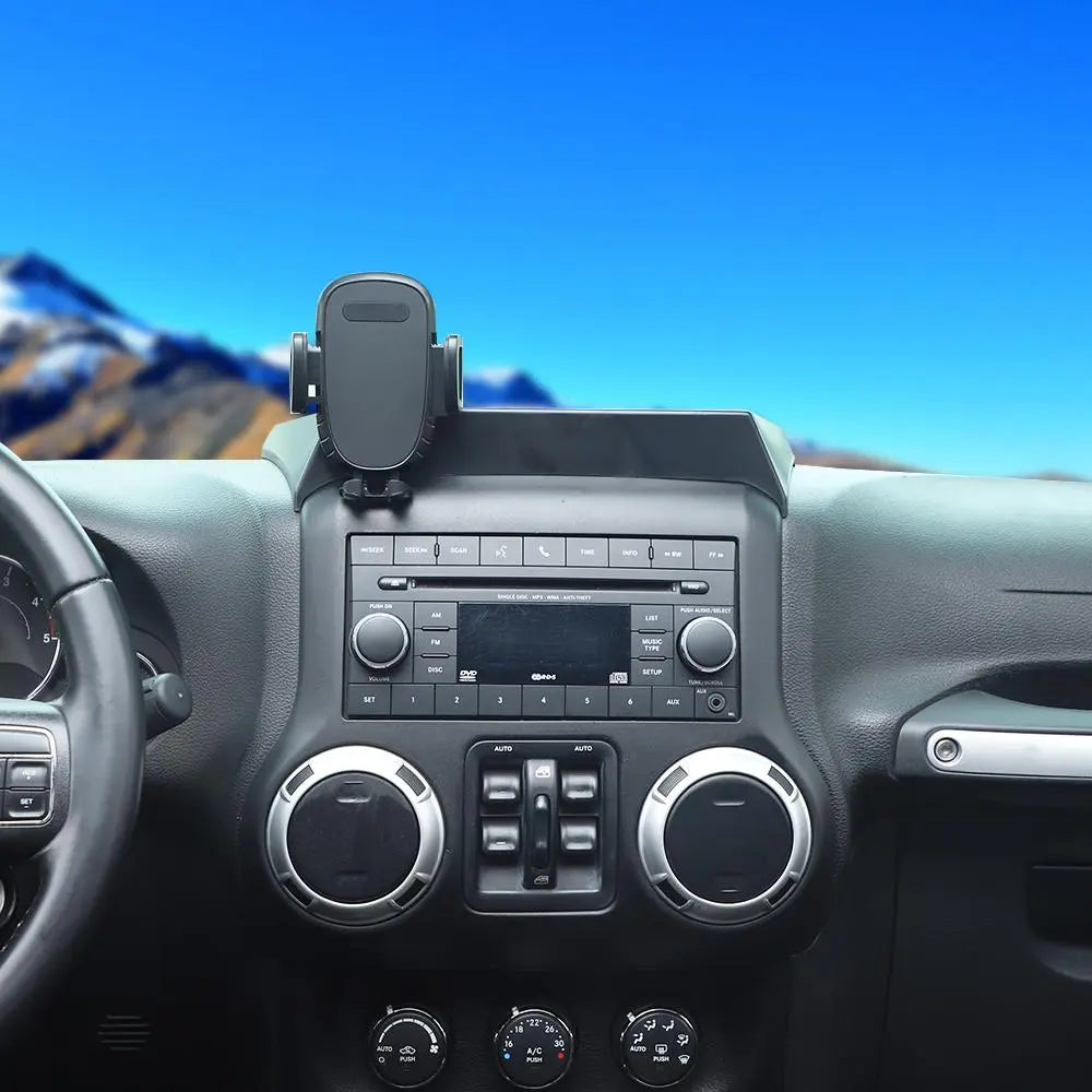 For 2012-2018 Jeep Wrangler JK Dash Tray with Phone Holder Storage Box