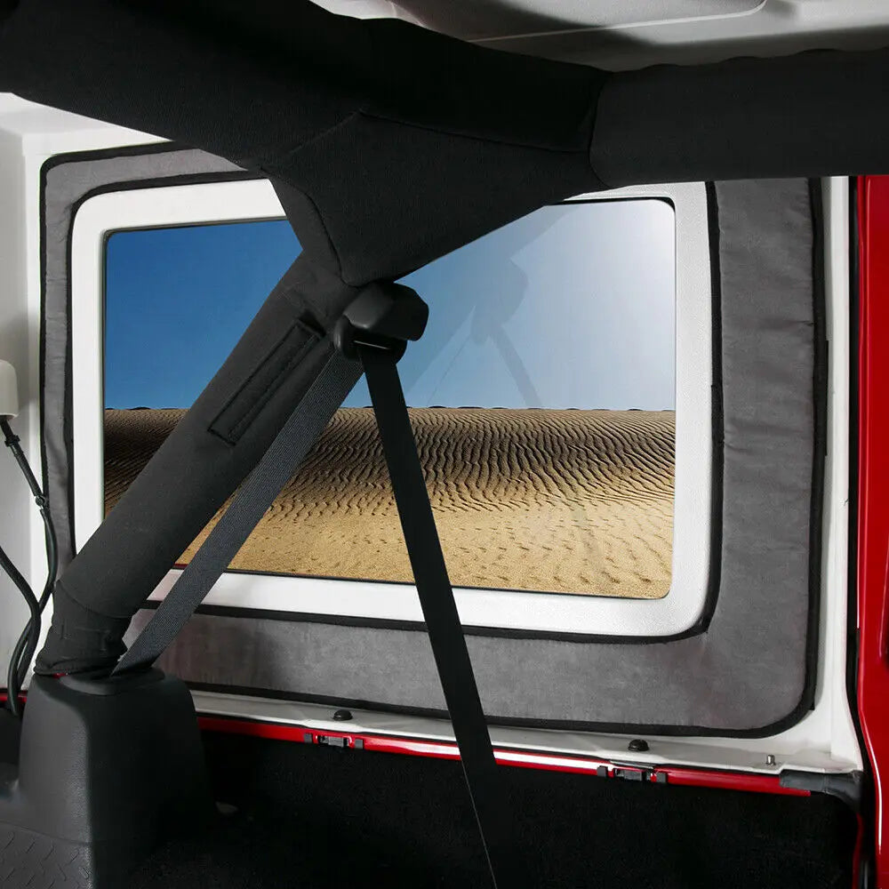 For 2012-2018 Jeep Wrangler JK Hardtop & Tailgate Window Headliner Heat Sound Insulation