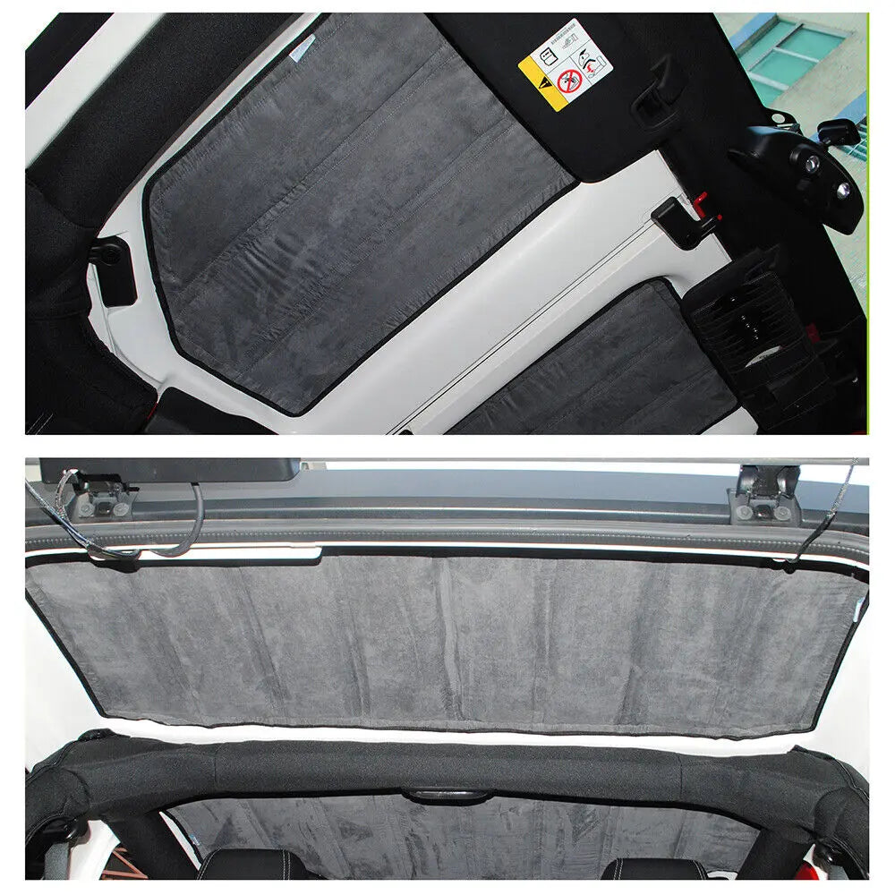For 2012-2018 Jeep Wrangler JK Hardtop & Tailgate Window Headliner Heat Sound Insulation