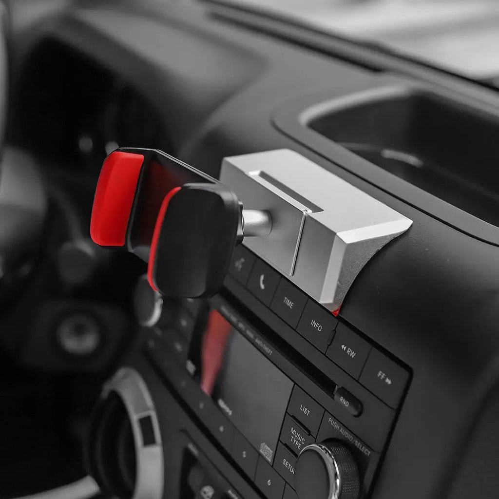 For 2012-2018 Jeep Wrangler JK Interior Center Console Dashboard Phone Holder Bracket Mount