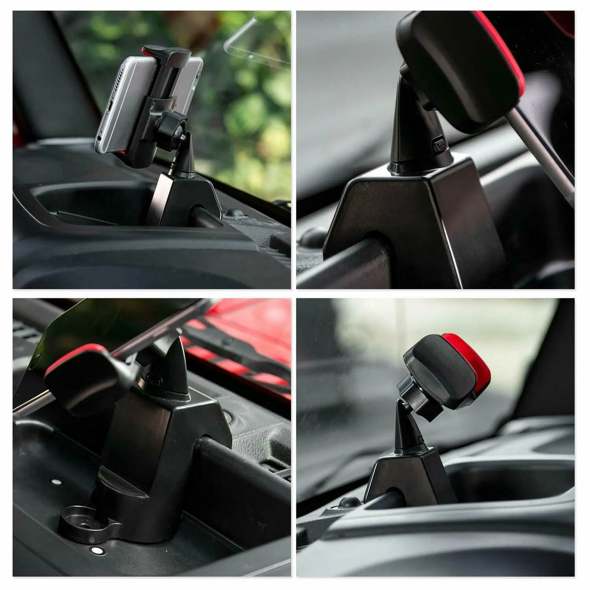 For 2012-2018 Jeep Wrangler JK JKU Adjustable Car Phone Holder Cellphone Mount Bracket