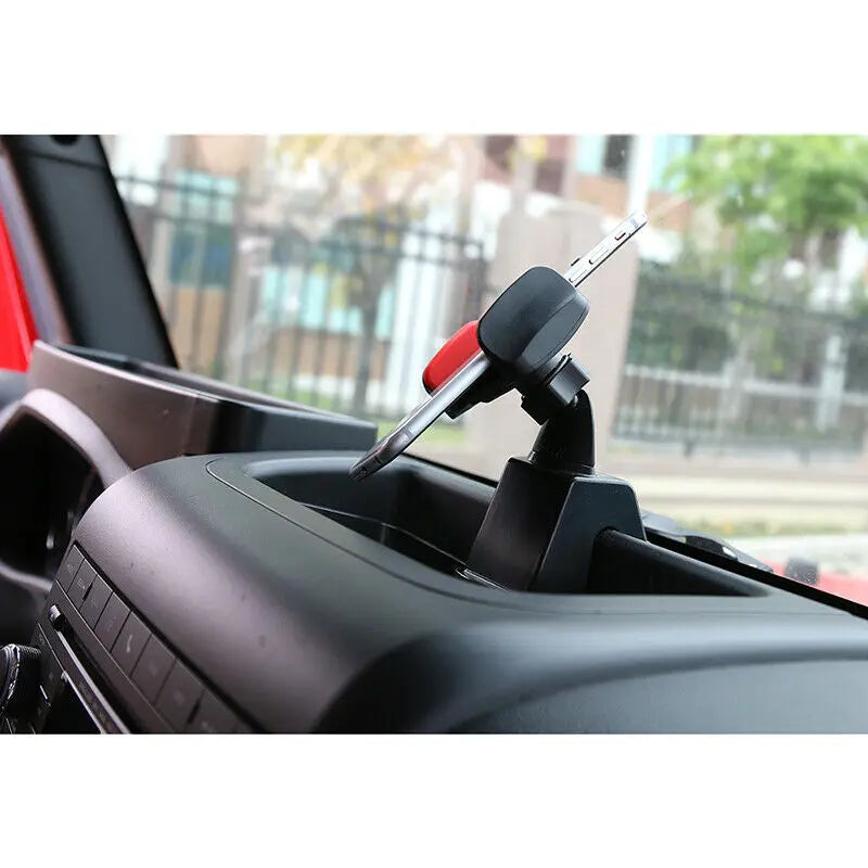 For 2012-2018 Jeep Wrangler JK JKU Dash Mount Phone Holder & Storage Tray Box
