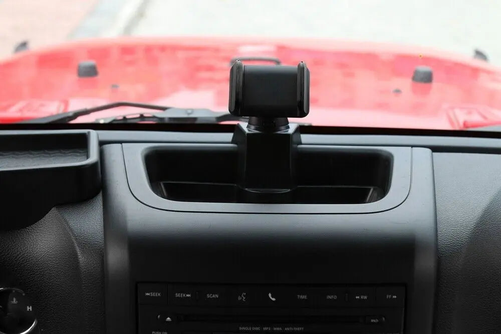 For 2012-2018 Jeep Wrangler JK JKU Dash Tray Storage Box With Phone Holder