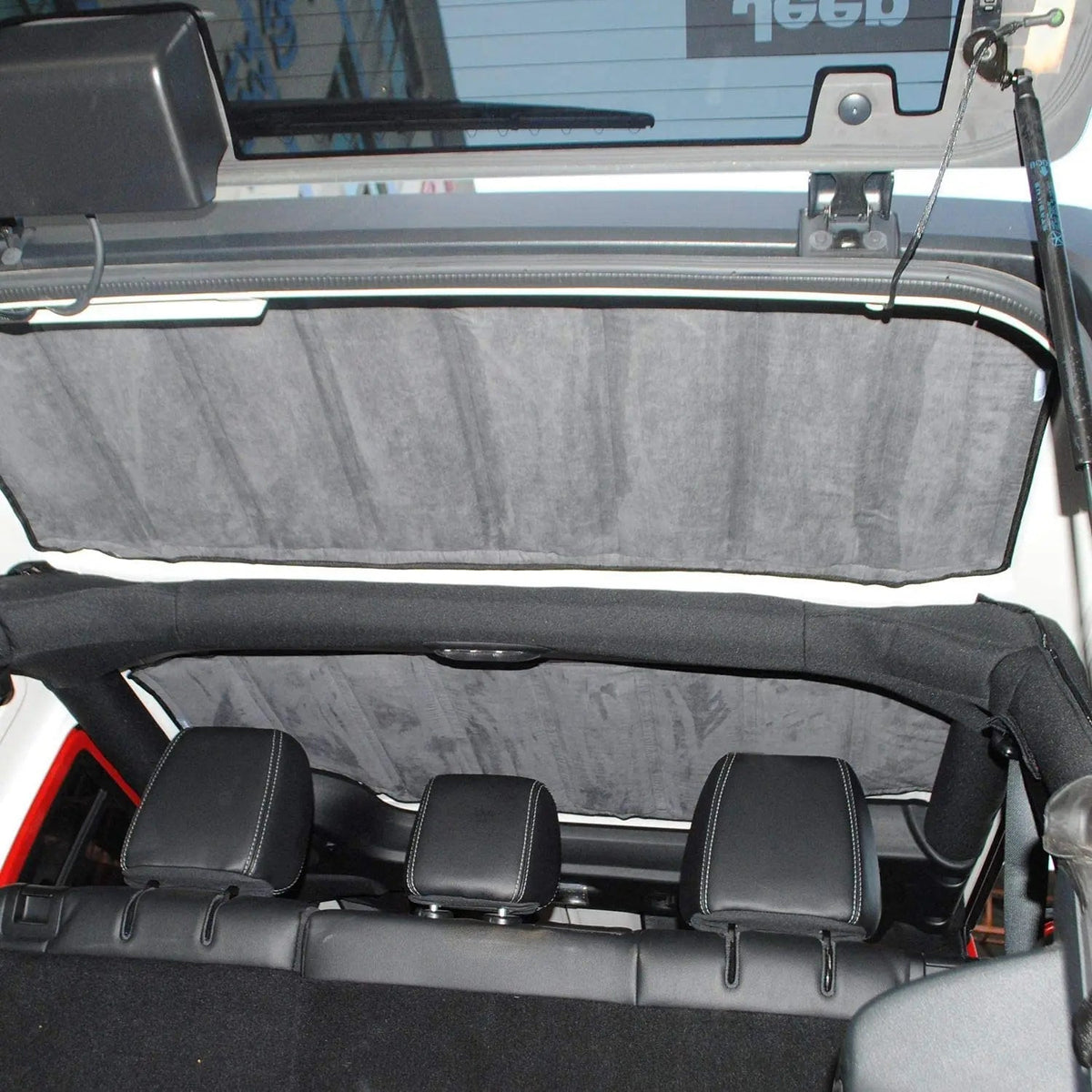 For 2012-2018 Jeep Wrangler JK & Unlimited 4-Door Hardtop Headliner Roof Heat Insulation Kit (Grey)